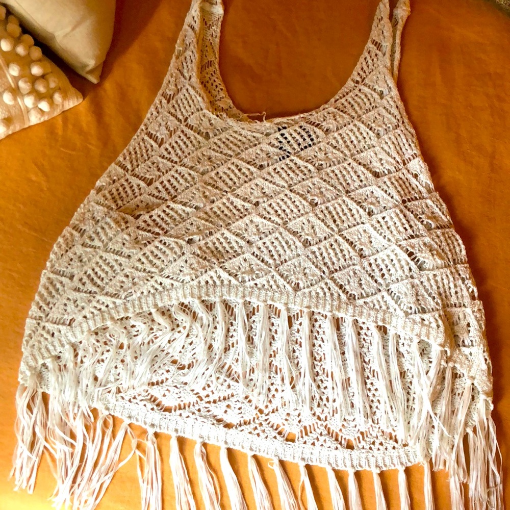 Crotchet beach cover top